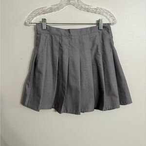 Tamifly Gray Mini Skater Skort Cotton/ linen Small New without tags